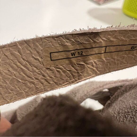 UGG Marta Strappy Cork Wedge Slide Chesnut Sandals Size 12  Suede Weave Open Toe - Picture 7 of 7